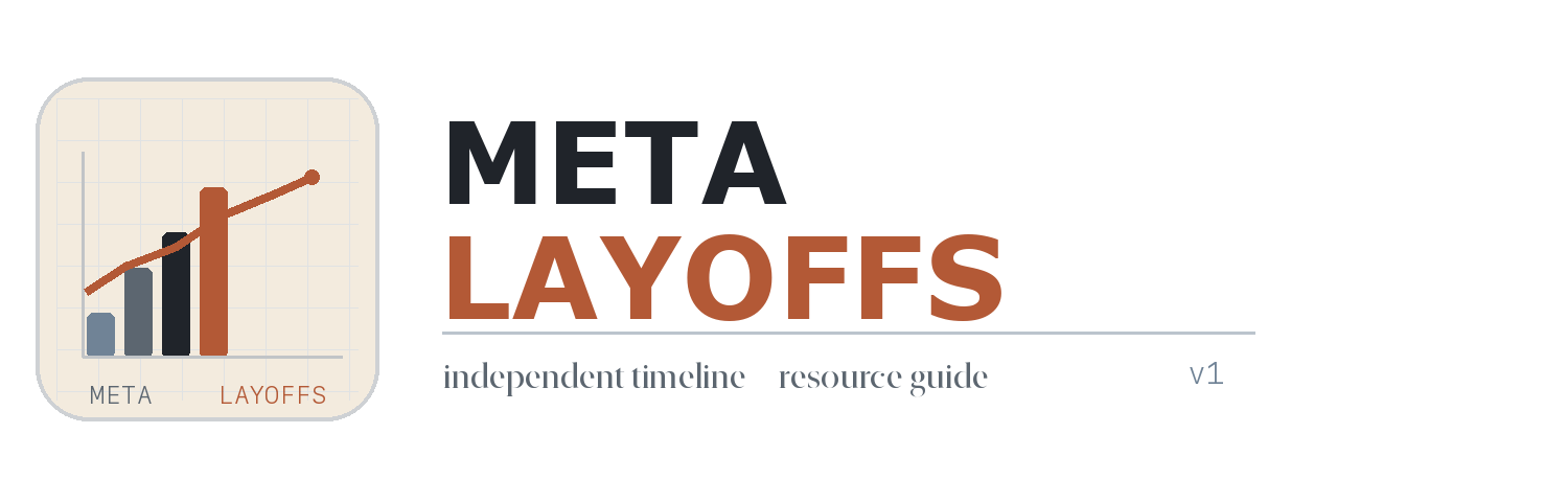 Meta Layoffs wordmark